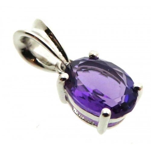 Siberian Amethyst Quartz Sterling Silver Pendant 08